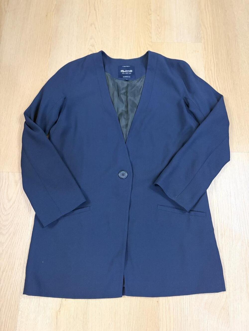 Madewell Navy Open-Front Blazer – Women’s Size 0